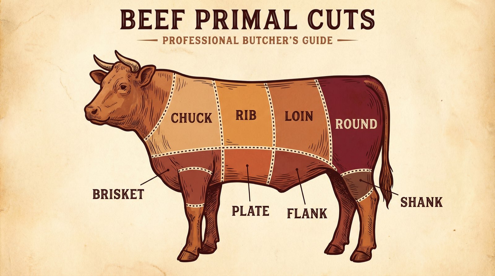 Beef Primal Cuts Diagram Explained: A Butcher's Complete Guide