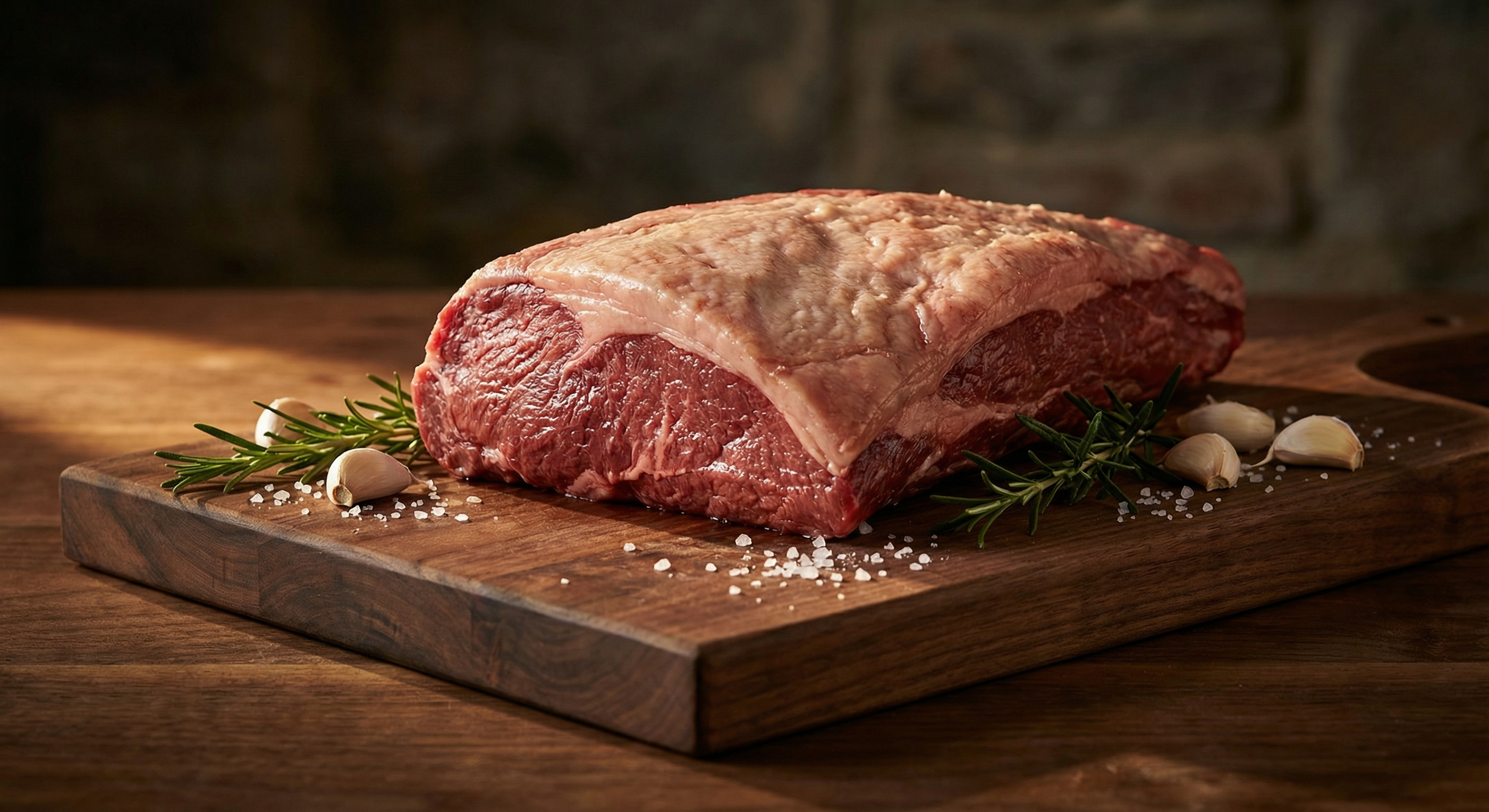 Raw tri-tip roast showing its distinctive triangular shape